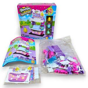 Moose Toys Shopkins Kinstructions Blocks Cotton Candy Stand with Figures 2016